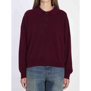 Allude Women Wool And Cashmere Polo Shirt